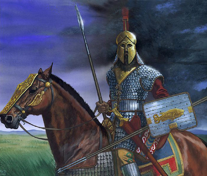Vorg on horseback